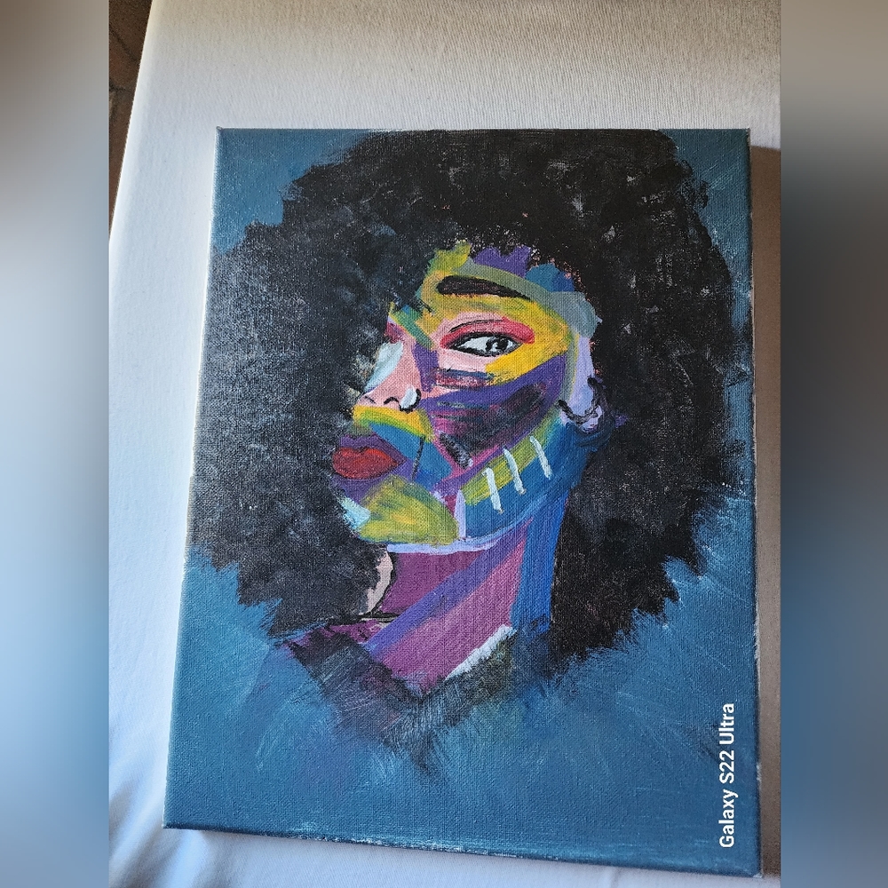 Warrior Woman- acrylic painting
